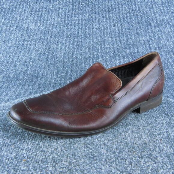 Cole Haan Men Loafer Shoes Size 9 Medium Brown Leather Slip On - Picture 1 of 10